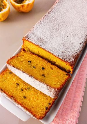Foto de Bolo inglês de maracujá: irresistivelmente DELICIOSO