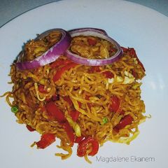 A picture of Soy sauce sautéed noodles.