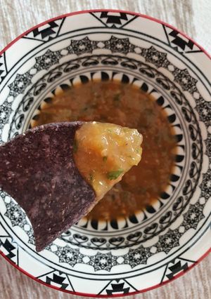 Una foto de Salsa hecha en microondas !