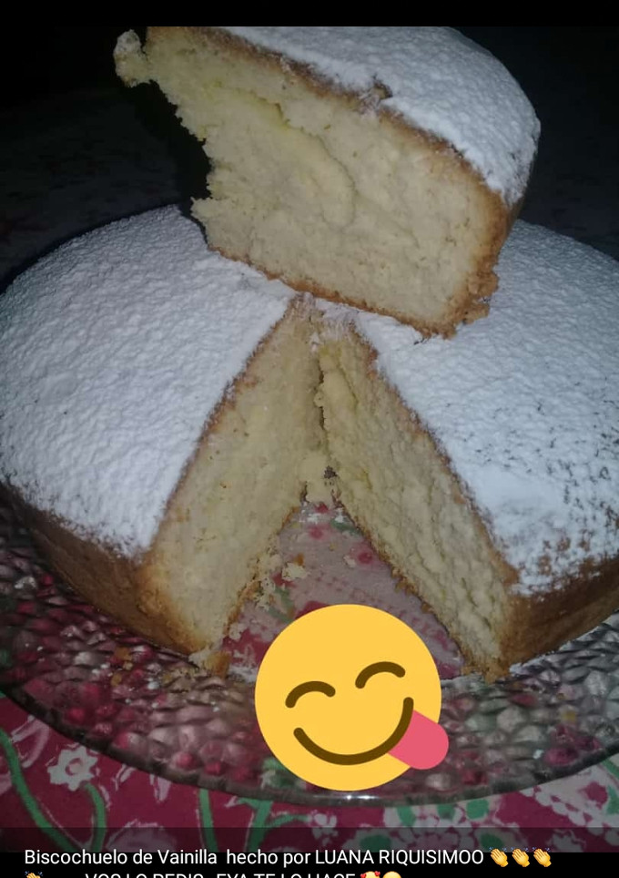 Una foto de Bizcochuelo de vainilla, súper esponjoso!!!