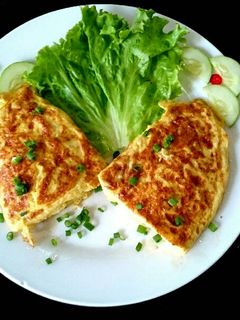 Hình của món Trứng chiên kiểu pháp.