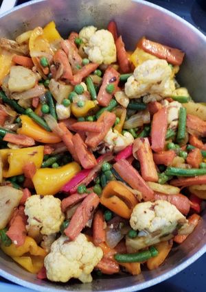 A picture of Mix veg in desi ghee.