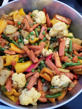 Recipe Mix veg in desi ghee the Can Spoil the Tongue Tasty