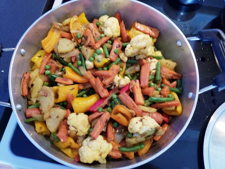 Recipe Mix veg in desi ghee the Can Spoil the Tongue Tasty