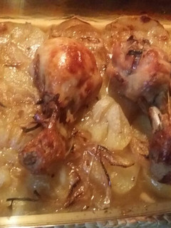 Una foto de Pollo al horno con cerveza