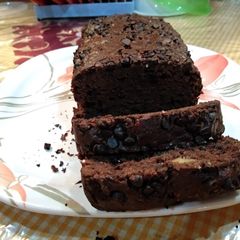 Banana chocolate bread A picture of Banana chocolate bread.