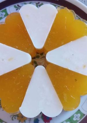 Hình của món Thạch cam sữa.
