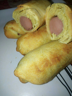 A picture of Homemade sausage rolls.