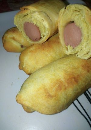 A picture of Homemade sausage rolls.