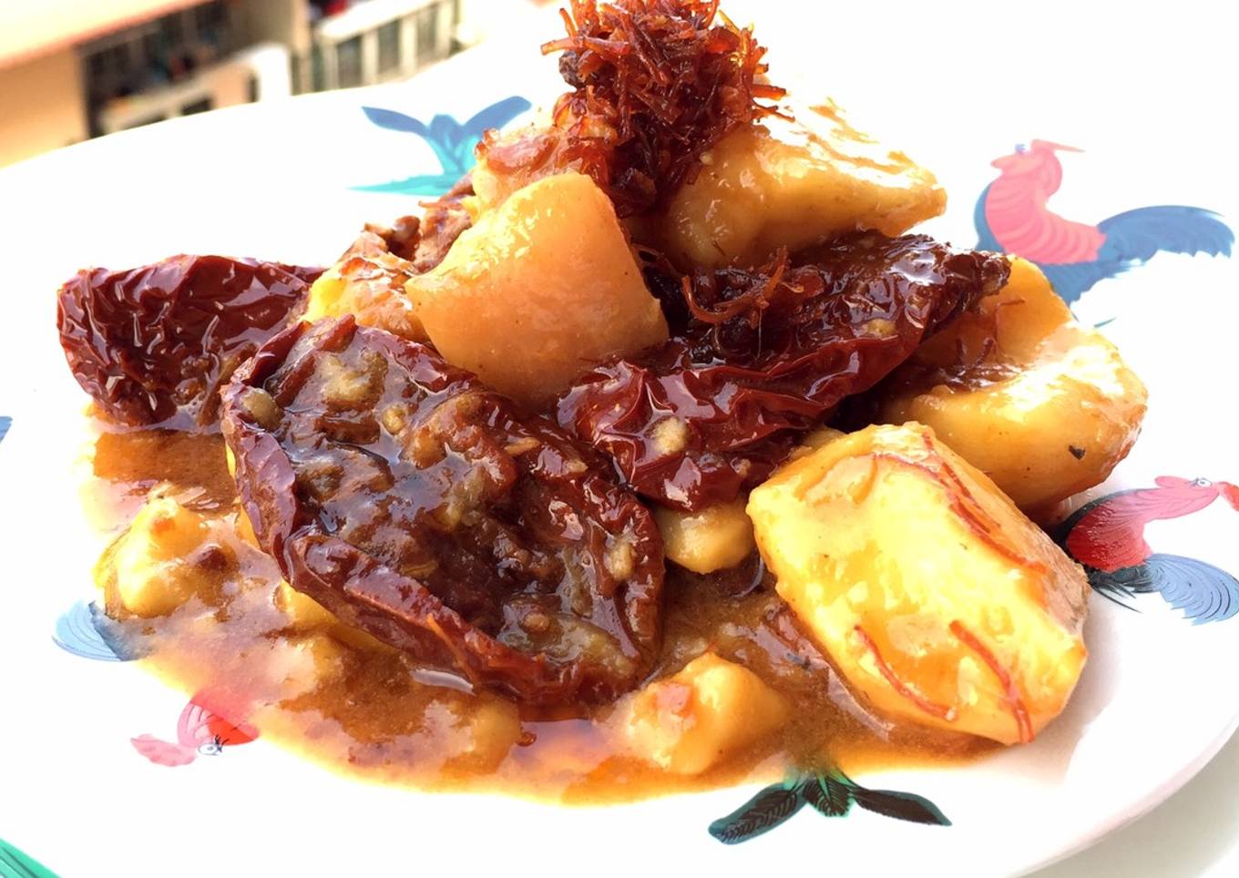 Root Spike Pork Belly in XO Sauce