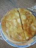 Torta invertida de manzana en microondas (en solo 10 minutos)
