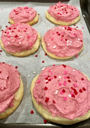 A picture of Frosted Soft Sugar Cookies.