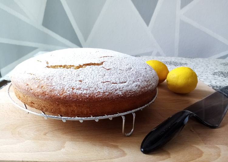 Torta con albumi,ricotta e scorza di limone