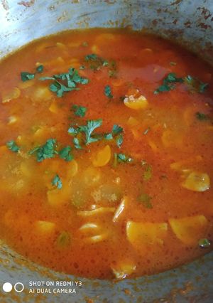 A picture of Mushroom matar.