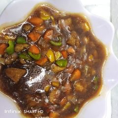 A picture of Chicken in Oyster sauce.