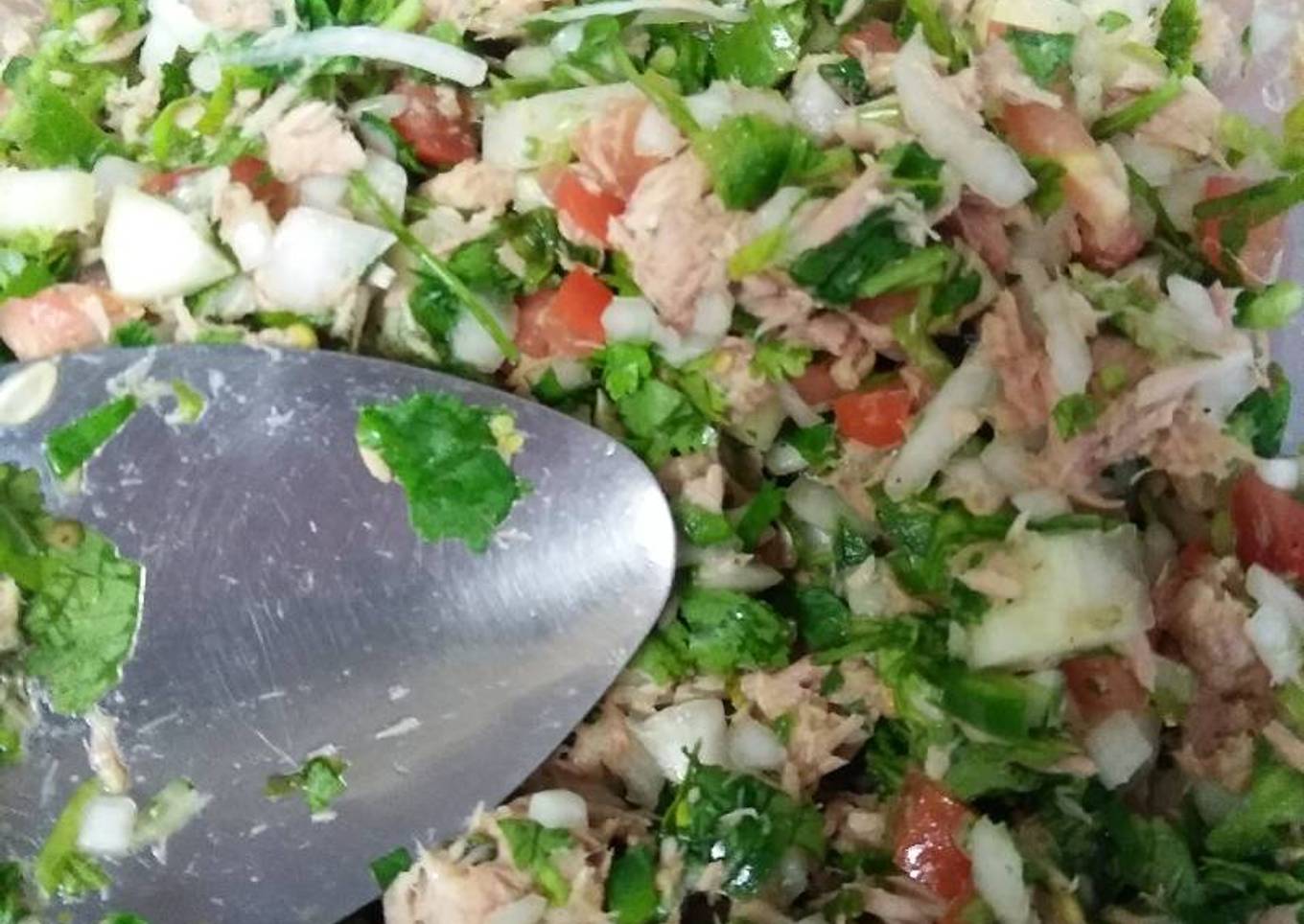 Ceviche de atún sencillo