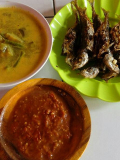 Foto resep Sayur Lodeh Kacang Terong + Sambal Tomat + Ikan Pindang Goreng