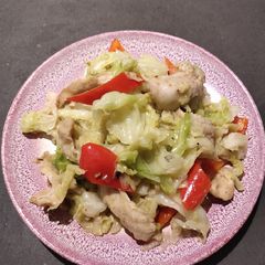 A picture of Stir fry Cabbage.