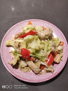 A picture of Stir fry Cabbage.