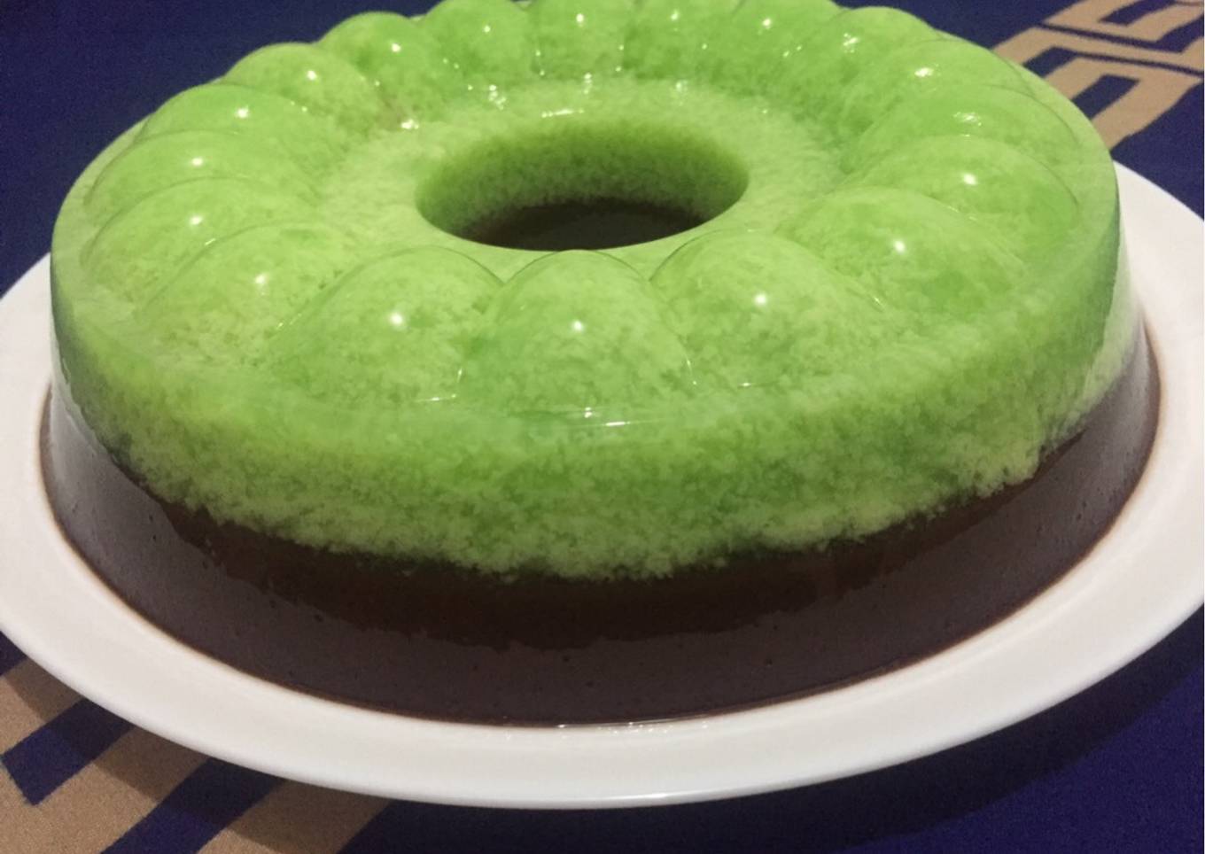 Puding lumut lapis coklat simple tapi enak!