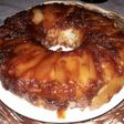Torta invertida con pera y manzana