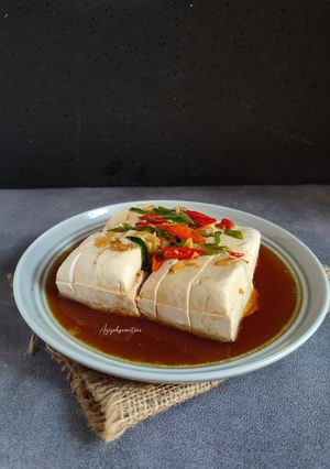 Foto resep Tahu kukus siram kuah kecap