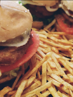 Una foto de Falsa hamburguesa de jamón york