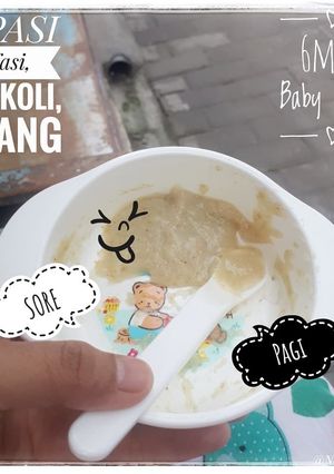 Foto resep Mpasi Nasi, Brokoli & Udang