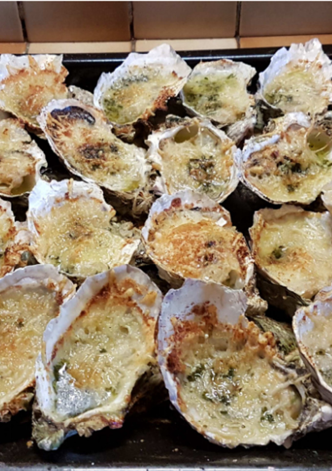 Una foto de Ostras al horno