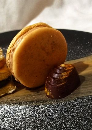 Una foto de Macarons de mazapán