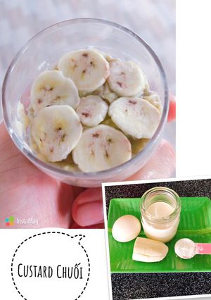 Hình của món Ăn dặm - Custard Chuối.