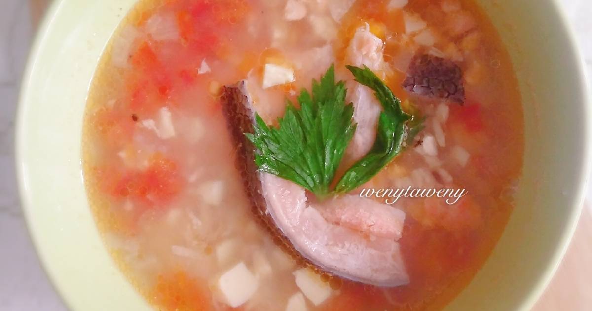 Resep Sup ikan Salmon (MPASI 11bulan) oleh Wenyta Cookpad