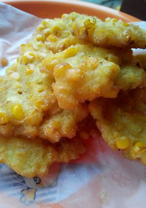 Foto resep bakwan jagung "kress" tanpa telor