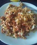Repollo guisado con chorizo