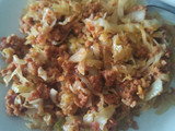 Repollo guisado con chorizo