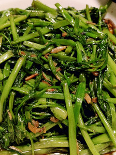 蝦醬空心菜 的食譜成品照片