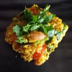 A picture of Vegetable proso Millet one pot meal.