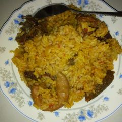 A picture of Jollof rice.