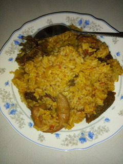 A picture of Jollof rice.