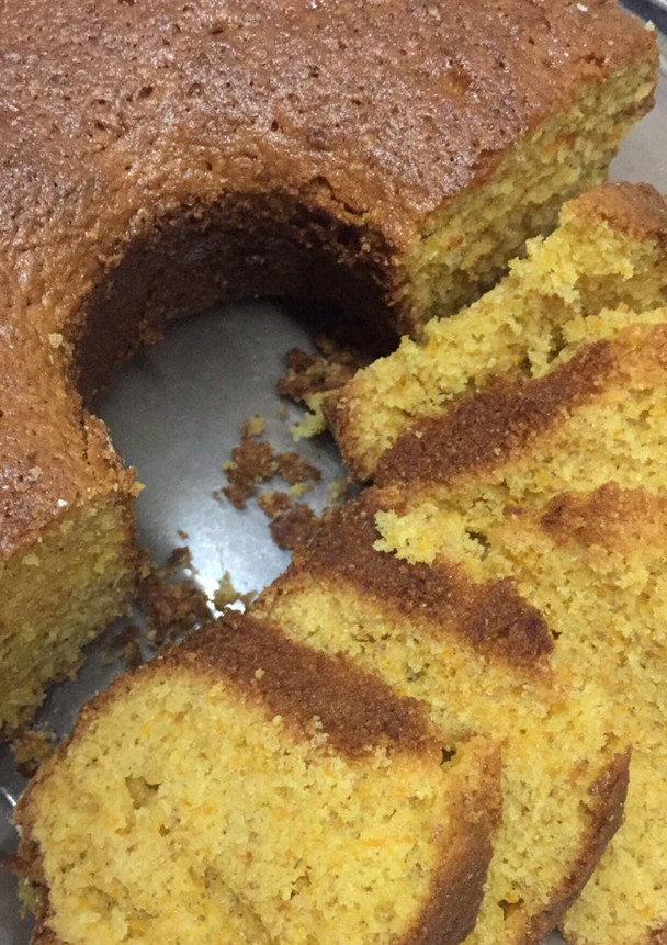 Una foto de Carrot cake/ torta de zanahoria integral