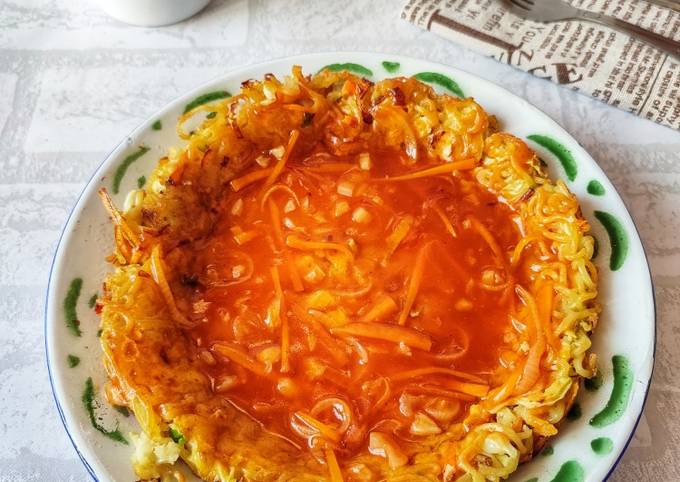 Resep Fuyunghai Mie Instan (menu tanggal tua low budget 😅), Bikin Ngiler