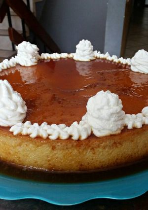 Una foto de Crema Volteada