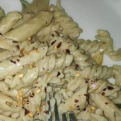A picture of White suace Pasta.