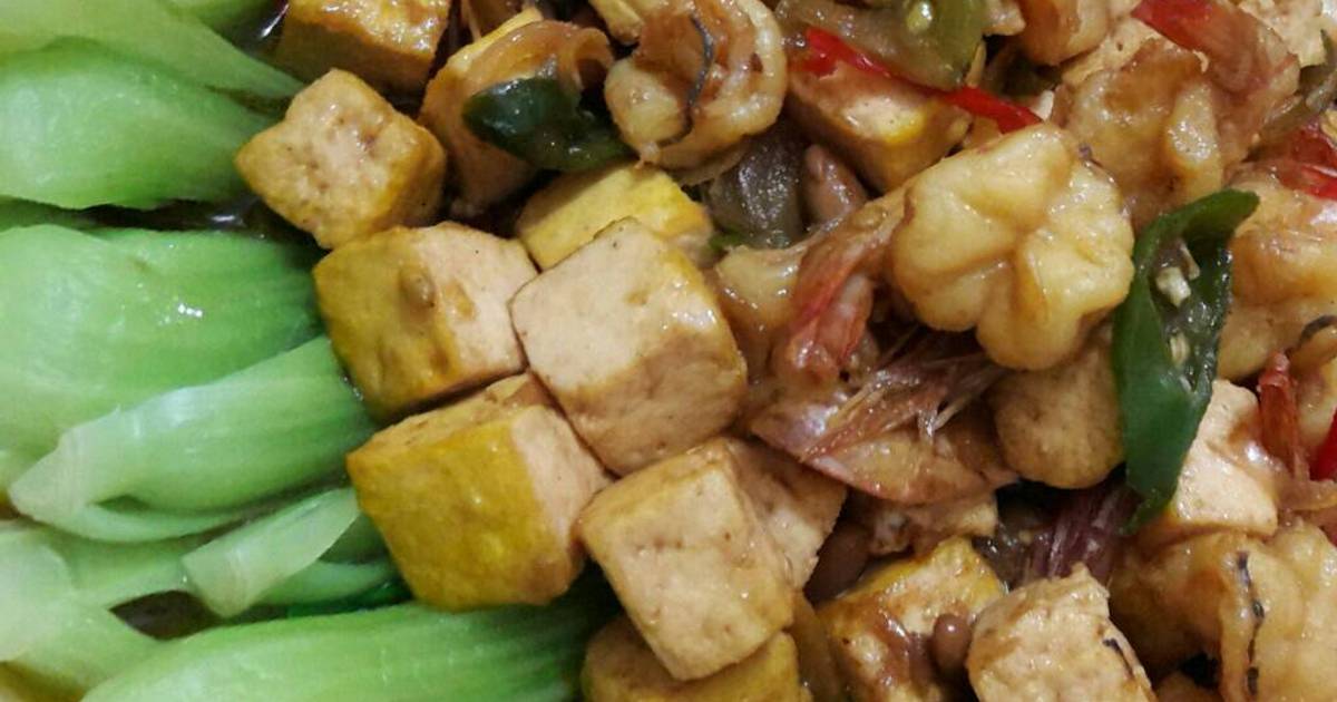 Resep Pokcoy Siram Tahu Udang Tauco Oleh Desy Haryanti Echi Cookpad