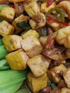 Foto resep Pokcoy siram Tahu Udang Tauco