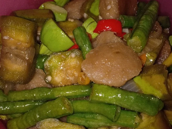 Cara Gampang Membuat Resep Tumis pentol kacang panjang dan terong yang Lezat Anti Ribet, Sempurna