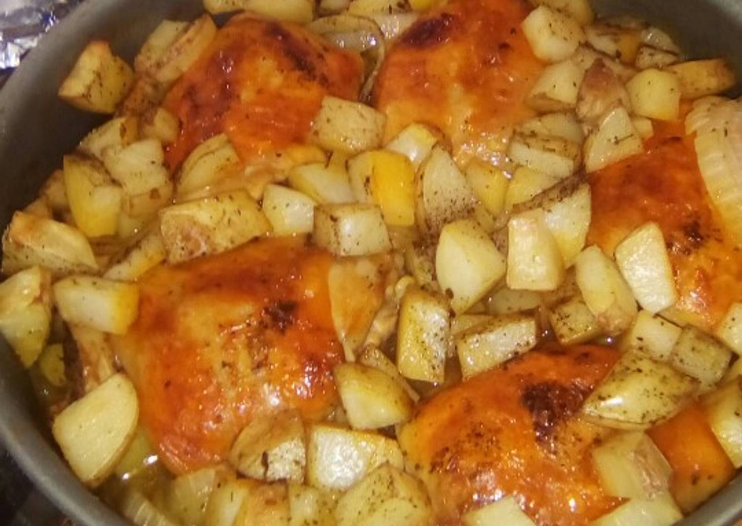 Muslos de pollo horneados Receta de edite_val- Cookpad