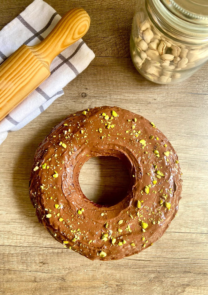 Una foto de Bizcocho de chocolate y Nutella en Airfryer