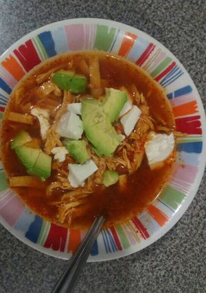 A picture of Tortilla Soup.