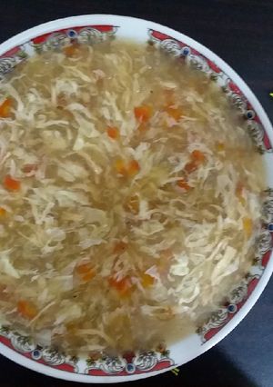 A picture of Hot & sour soup.